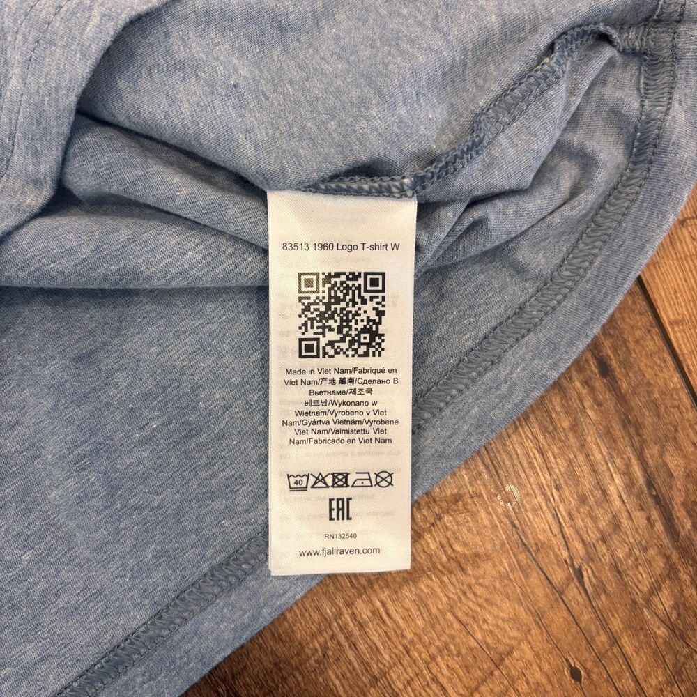 Fjallraven 1960 Logo T Shirt Women's M Short Sleeve Blue Crew Scoop Neck - Picture 7 of 10